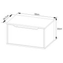 Ver imagem 3 de Gabinete de Banheiro 60 Cm com Cuba e 1 Porta Basculante Mármore Branco