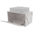 Ver imagem 5 de Gabinete de Banheiro 60 Cm com Cuba e 1 Porta Basculante Mármore Branco