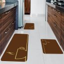 Ver imagem 2 de Kit de 3 Tapetes para Cozinha Xícara de Café Antiderrapante