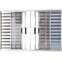 Ver imagem 1 de Janela de Aluminio Veneziana 6 Folhas com Grade Linha Premium:1,00 X 1,50/brilhante
