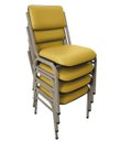 Ver imagem 1 de Kit com 4 Cadeiras para Auditórios Linha Hotel Smart Amarelo