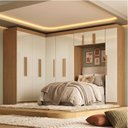 Ver imagem 1 de Guarda Roupa Modulado de Canto 11P 2GV Cin/Off
