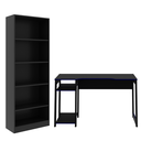 Ver imagem 2 de Kit Gamer Mesa para Computador com Estante Multiuso Preto Azul