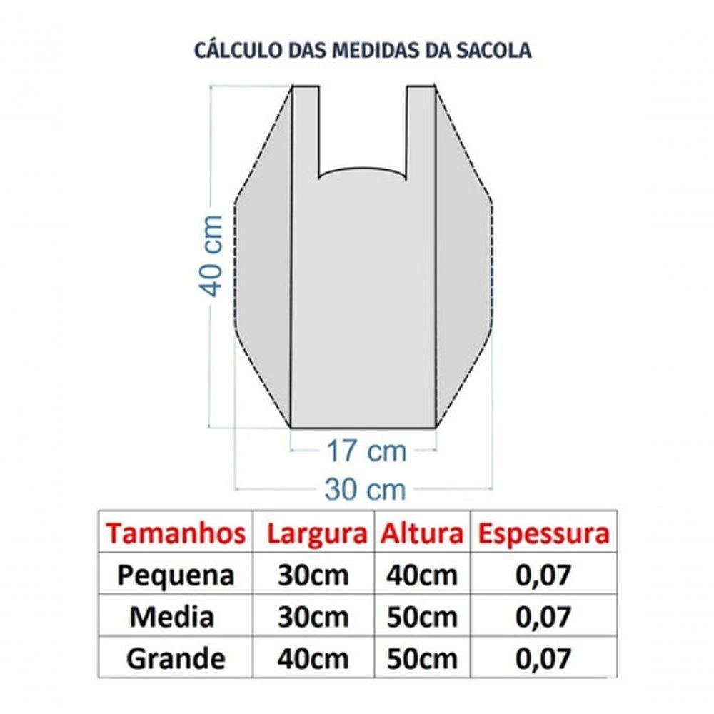 Sacolas Plasticas Verde Reciclada 30x40 Pct 4 Kg 30x50 - 4
