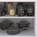 Ver imagem 7 de Balcão em Mdp para Cooktop 1,20m 5 Bocas 2 Portas e 3 Gavetas Turim Branco Branco