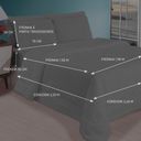 Ver imagem 4 de Jogo de Cama Casal/queen para Calor de Verão com Edredom Lençol Fronha Função Cobre Leito e Cobertor