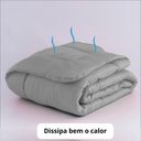 Ver imagem 3 de Jogo de Cama Casal/queen para Calor de Verão com Edredom Lençol Fronha Função Cobre Leito e Cobertor