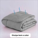 Ver imagem 3 de Jogo de Cama Casal/queen para Calor de Verão com Edredom Lençol Fronha Função Cobre Leito e Cobertor