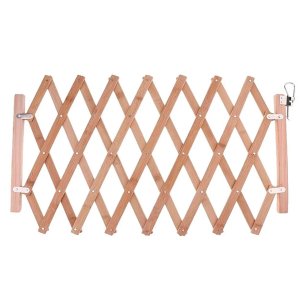 Portao Retratil Bambu Pet Cachorro Criança Bebe Safonado Ajustavel Treliça Cercadinho Barramento