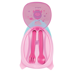 Kit Refeição com Talher - Foguete Rosa - Buba - 3