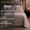 Ver imagem 2 de Kit Colcha King Size Urban Linen Caqui Textura Linho 3 Peças Rozac