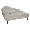 Ver imagem 3 de Recamier Namoradeira Divã Lado Direito Larissa Suede Bege - Ds Estofados