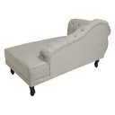 Ver imagem 4 de Recamier Namoradeira Divã Lado Direito Larissa Suede Bege - Ds Estofados