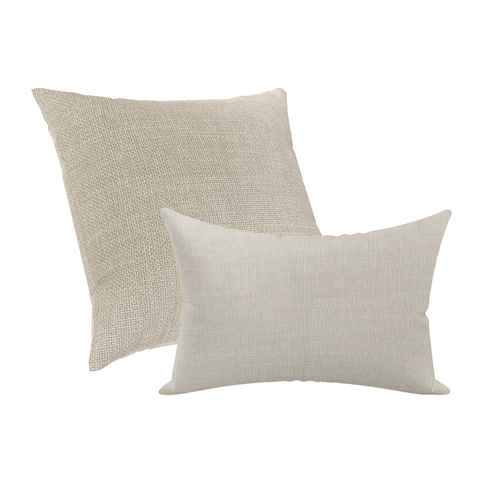 Kit Capas Almofadas Decorativa Moderna 50x50 e 30x50 Caqui