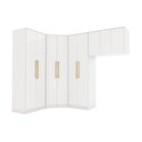 Ver imagem 2 de Quarto Modulado Kappesberg Adapt Branco 4 Peças