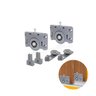 Kit Roldana para Porta Correr Ro50 Rometal - 3Kits - 1