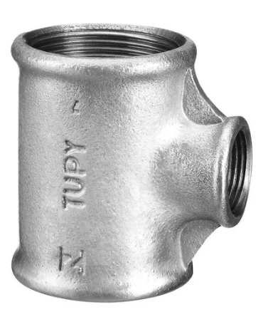 Tê de Redução Galvanizado 3 X 2 Polegadas Tê de Redução Galvanizado 3 X 2 Polegadas - 1