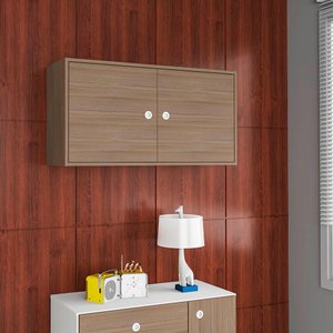 Armário Aéreo Quarto 2 Portas Montana Sol Art In Móveis