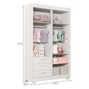 Ver imagem 3 de Dormitório Zaki Guarda Roupa, Cômoda e Berço Evolution Branco Fosco com Colchão Supreme - Reller