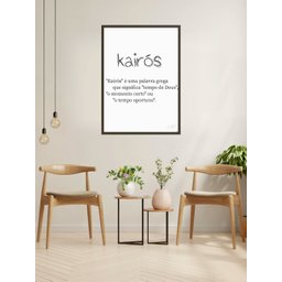Quadro Decorativo Kairós Tempo de Deus - 1
