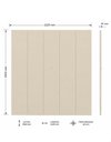 Ver imagem 5 de Painel Modulo Suspenso Decorativo TV 85 Polegadas Sheron Cor:Off-White