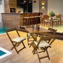 Ver imagem 5 de Mesa Dobrável em Madeira Maciça 80x80