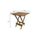 Ver imagem 4 de Mesa Dobrável em Madeira Maciça 80x80