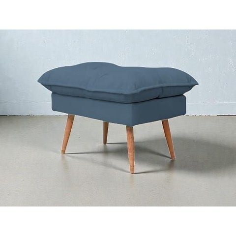 Puff Inglaterra Decorativo para Sala Quarto Linho Rústico