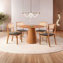 Ver imagem 1 de Conjunto Sala de Jantar Mesa Cone e 4 Cadeiras Ava