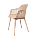 Ver imagem 4 de Kit 02 Cadeiras Estofada Jantar Cozinha Marcela Nude