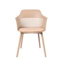 Ver imagem 3 de Kit 02 Cadeiras Estofada Jantar Cozinha Marcela Nude