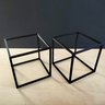 2 Cubos Decorativos - Quadrado Geométrico, Decoração Sala - Toque 3d - 3