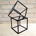 Ver imagem 2 de 2 Cubos Decorativos - Quadrado Geométrico, Decoração Sala - Toque 3d