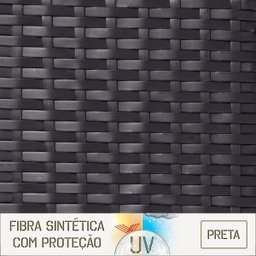1 Cadeira Maresia Aluminio Polido Fibra Sintetica Tr. Simples - Preta - 6