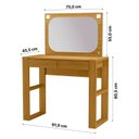 Ver imagem 3 de Penteadeira com Espelho e Led Cristal