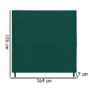 Ver imagem 2 de Cabeceira Estofada Box Casal Queen Size Encosto para Cama Maveric 164x126 Cm Azul Tiffany