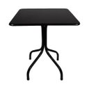 Ver imagem 3 de Jogo Mesa Quadrada 70x70 para Sorveteria Comércio Preta com 4 Cadeiras Gruvyer Preta