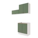 Ver imagem 4 de Lavanderia Modulada Kappesberg Celeste 3 Peças Branco/verde 160cm