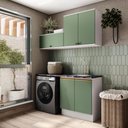 Ver imagem 1 de Lavanderia Modulada Kappesberg Celeste 3 Peças Branco/verde 160cm