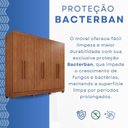 Ver imagem 6 de Guarda-Roupa Casal 6 Portas e 2 Gavetas Safira Marrom/Cinamomo