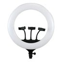 Ver imagem 2 de Ring Light 48cm 18 Polegadas Led 45w Suporte Celular Iluminador Profissional 3 Cores Tripe 2 Mts