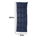Ver imagem 6 de Almofada Futon Esteira Grande 60x1,70cm Flat Vários Modelos Azul Marinho