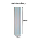 Ver imagem 3 de Painel Ripado Parede Versátil Kit 100 Placas Mdf 45 X 11 Cm:azul