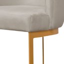 Ver imagem 4 de Banqueta Decorativa Emily Base Metal Dourado:bege
