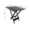 Mesa Dobrável em Madeira Maciça 80x80  - 2