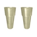Ver imagem 1 de Kit 2 Vaso Plantar Lux 65x30 Decoração Hall Entrada Jardim Design Elegante