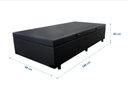 Ver imagem 2 de Cama Box Baú Solteiro 88 - Bello Box Tecido Sintético Preto