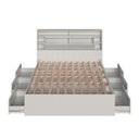 Ver imagem 5 de Cama de Casal com 6 Gavetas e Cabeceira com LED Genebra