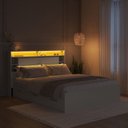 Ver imagem 6 de Cama de Casal com 6 Gavetas e Cabeceira com LED Genebra