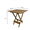 Mesa Dobrável em Madeira Maciça 90x90  - 4